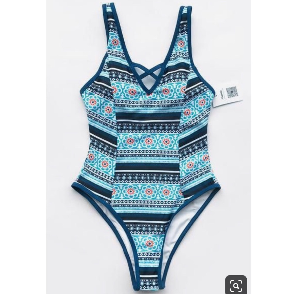 Cupshe city of sky print one piece swimsuit - Picture 1 of 3